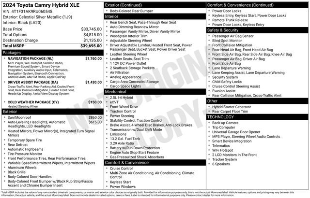 Used 2024 Silver Toyota XLE image 5