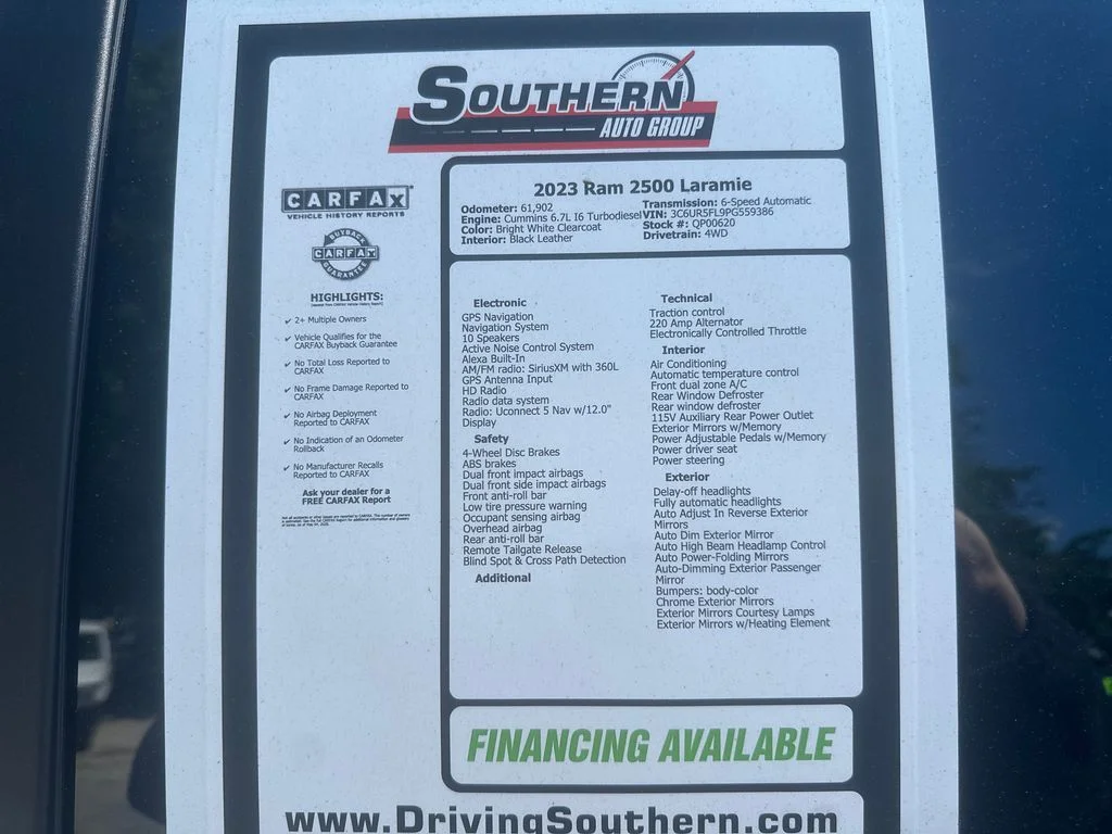 Used 2023 White Ram Laramie image 8
