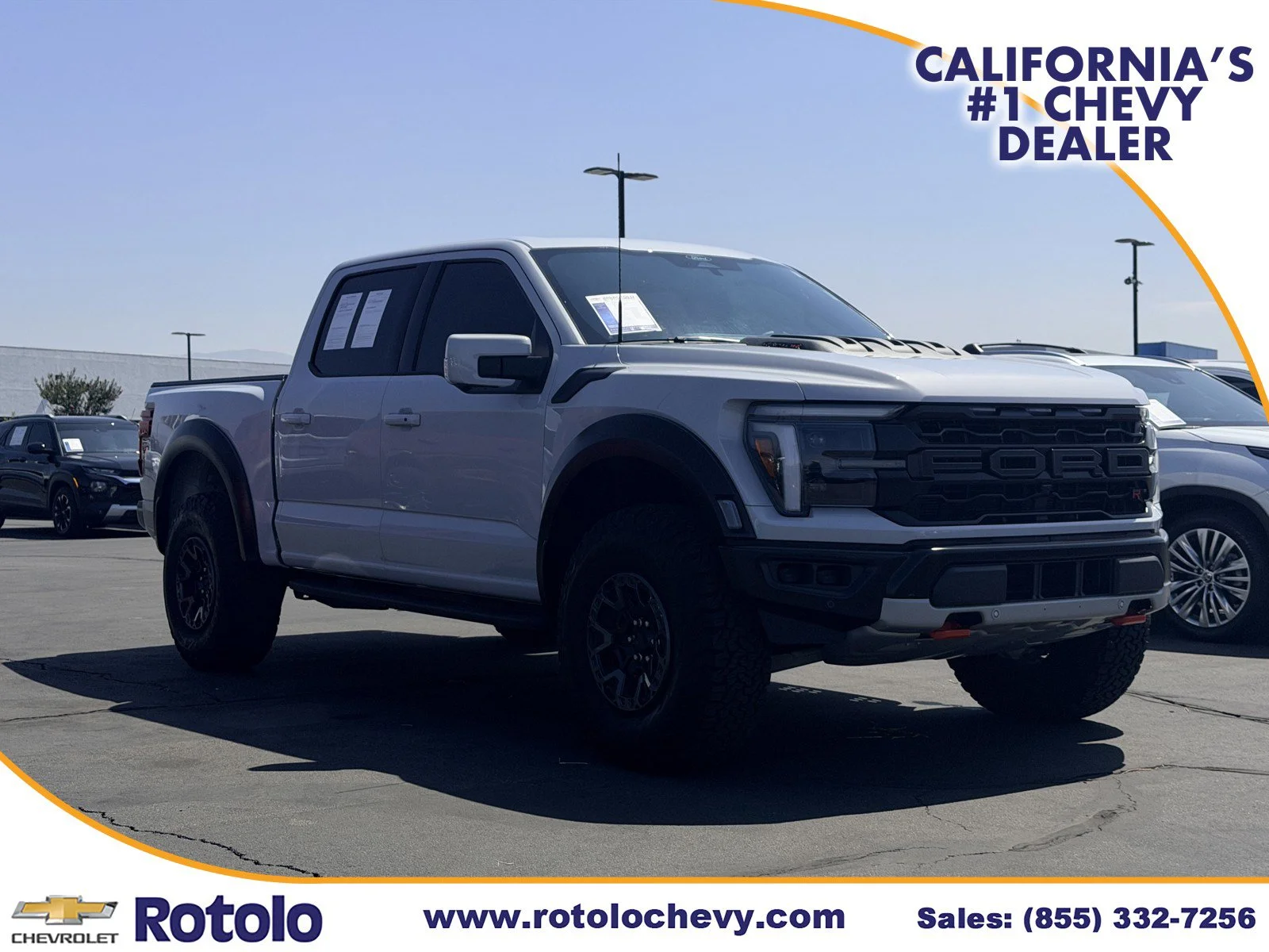 Used 2025 SPACE WHITE METAL Ford Raptor image 1
