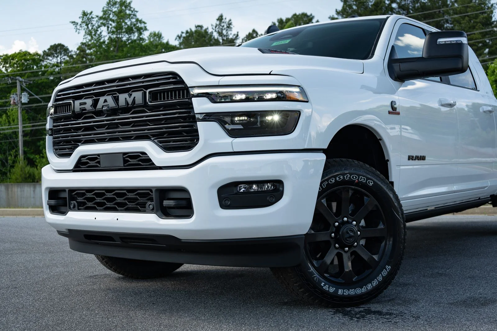 New 2026 Bright White Clear-Coat Exterior Paint RAM Laramie image 6