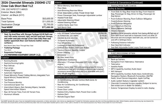 Used 2026 Black Chevrolet LTZ image 51
