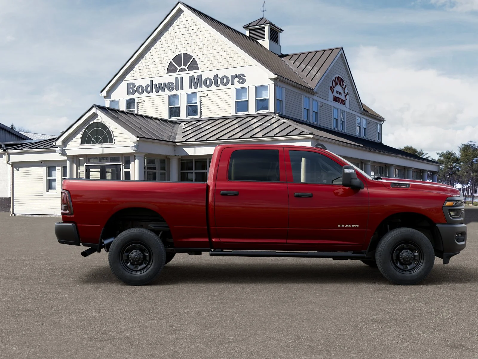New 2026 Molten Red Pearl-Coat Exterior Paint RAM Warlock Crew Cab 4x4 6