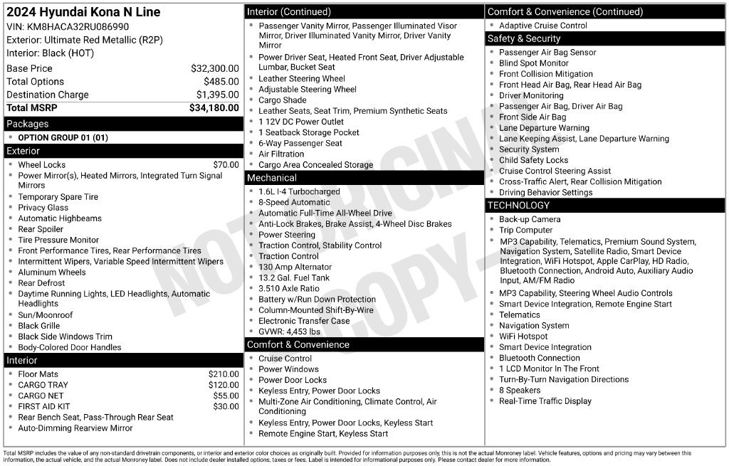 Certified Used 2024 Red Hyundai N Line image 30