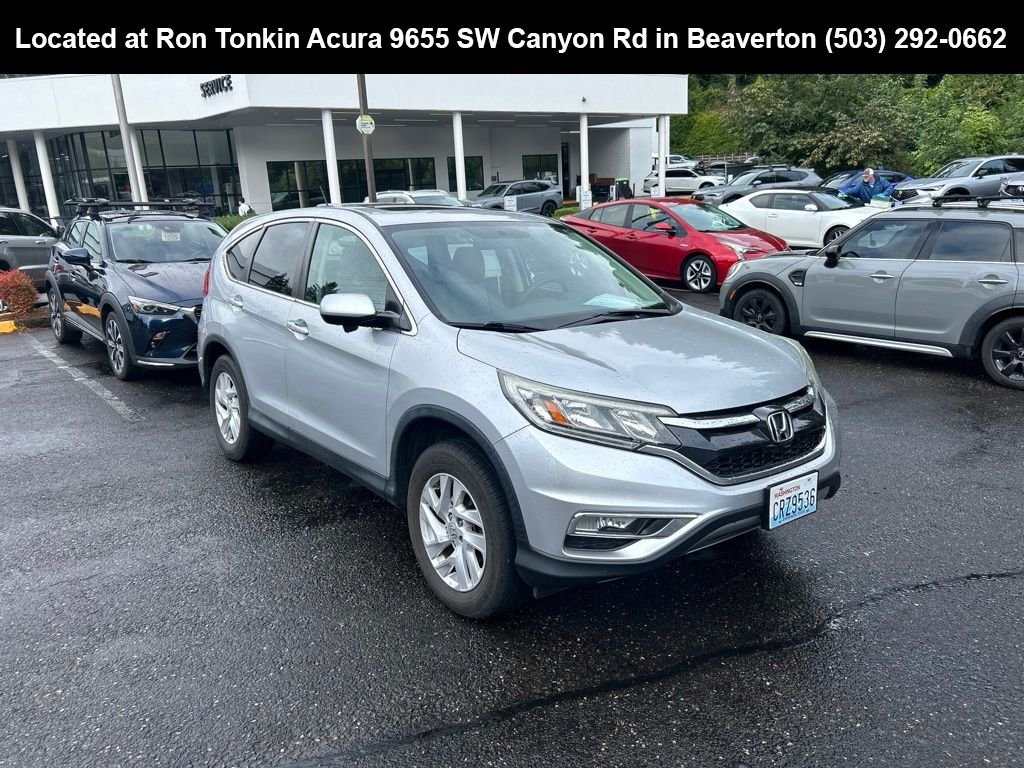 Used 2016 Alabaster Silver Metallic Honda EX image 1