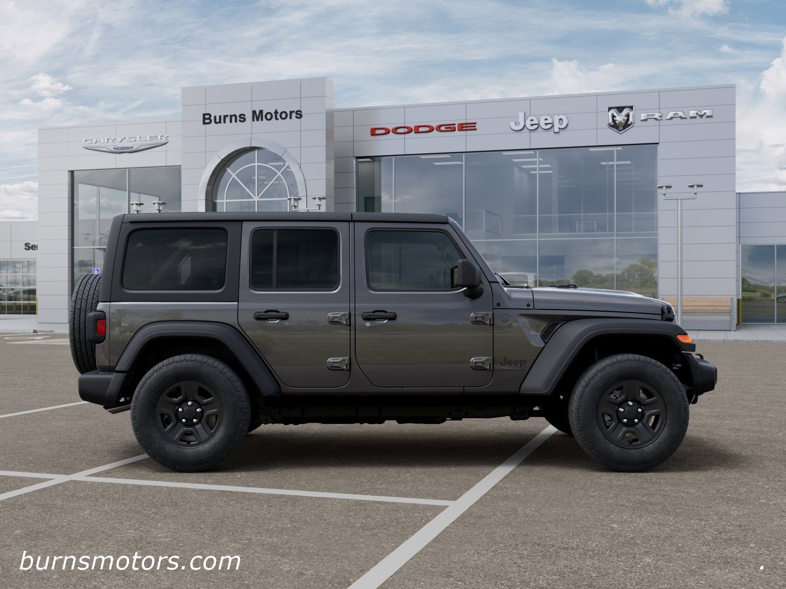New 2026 Granite Crystal Metallic Clear-Coat Exterior Paint Jeep Sport 4-Door image 21