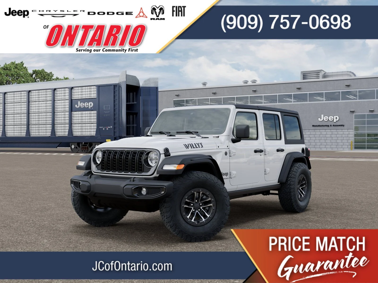 New 2026 Bright White Clearcoat Jeep Willys image 1