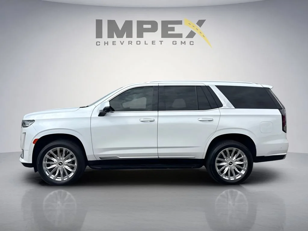 Used 2022 Crystal White Tricoat Cadillac Premium Luxury image 2