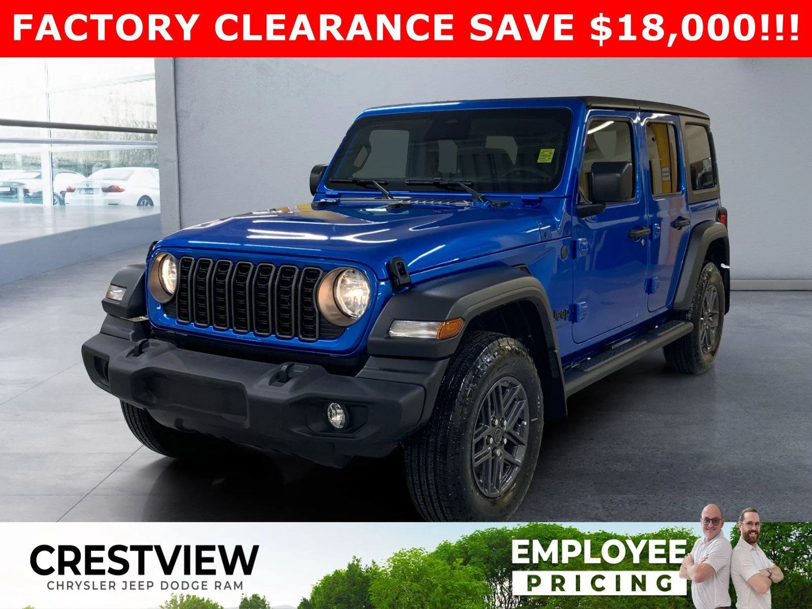 New 2026 Hydro Blue Pearl Jeep Sport S image 1