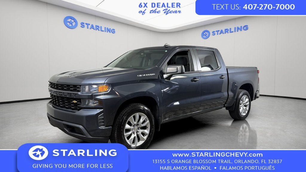 Certified Used 2021 SHADOW GRAY METALLIC Chevrolet Custom image 1