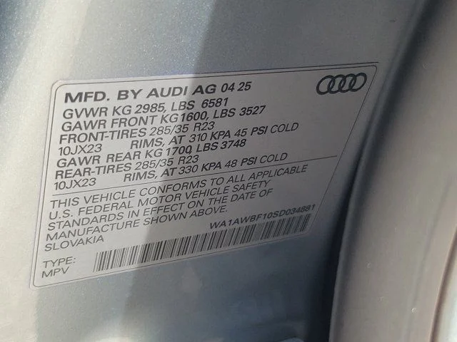 Certified Used 2025 Silver Audi 4.0T Premium Plus image 31