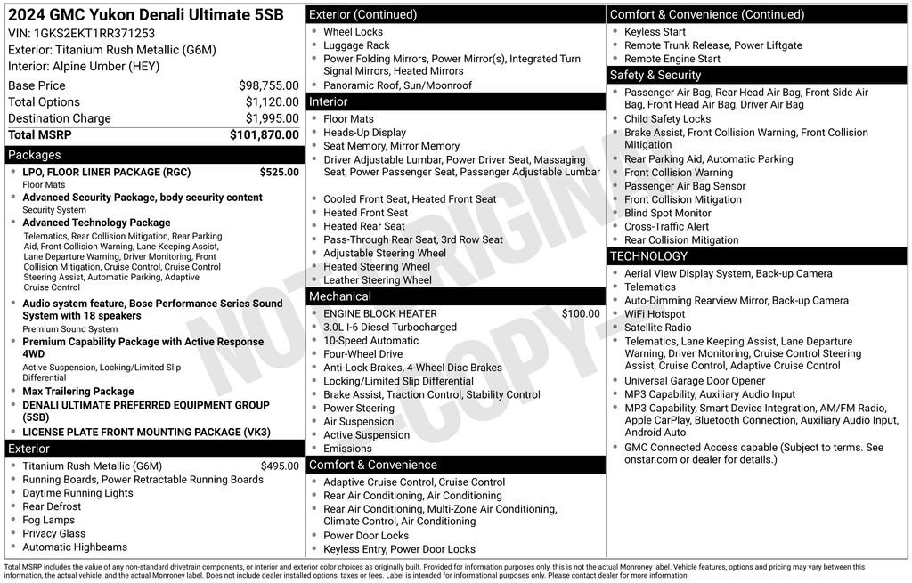 2024 GMC Yukon Denali Ultimate - Photo 58