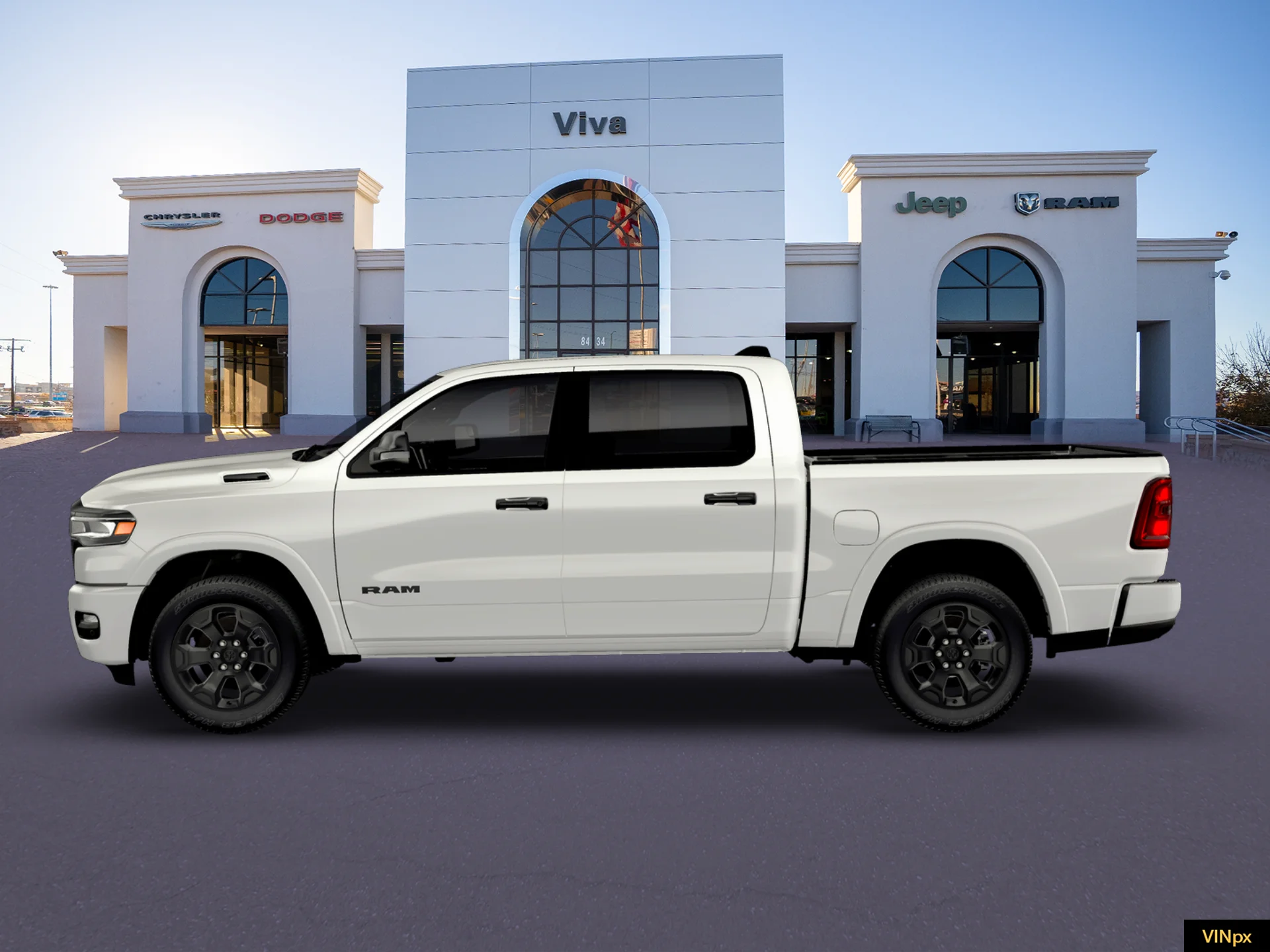 New 2026 Bright White Clear-Coat Exterior Paint RAM LONE STAR image 3