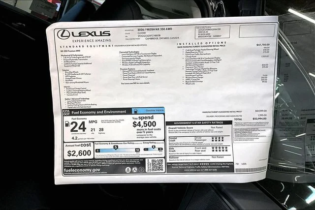 New 2026 Caviar Lexus 350 Premium image 13