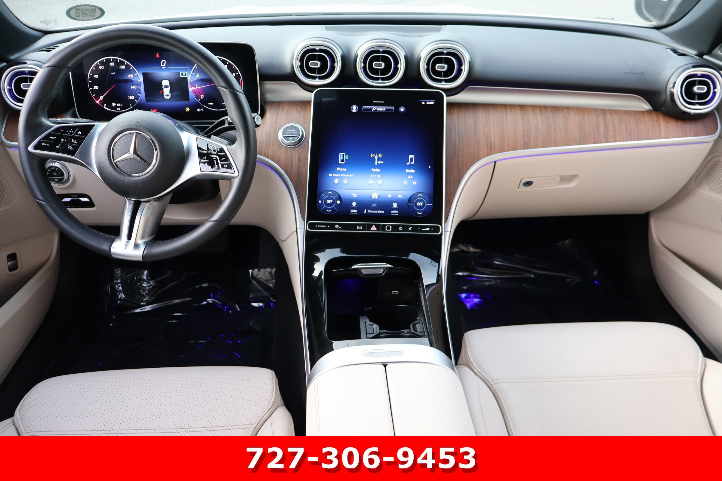 Certified Used 2023 Polar White Mercedes-Benz C 300 image 19