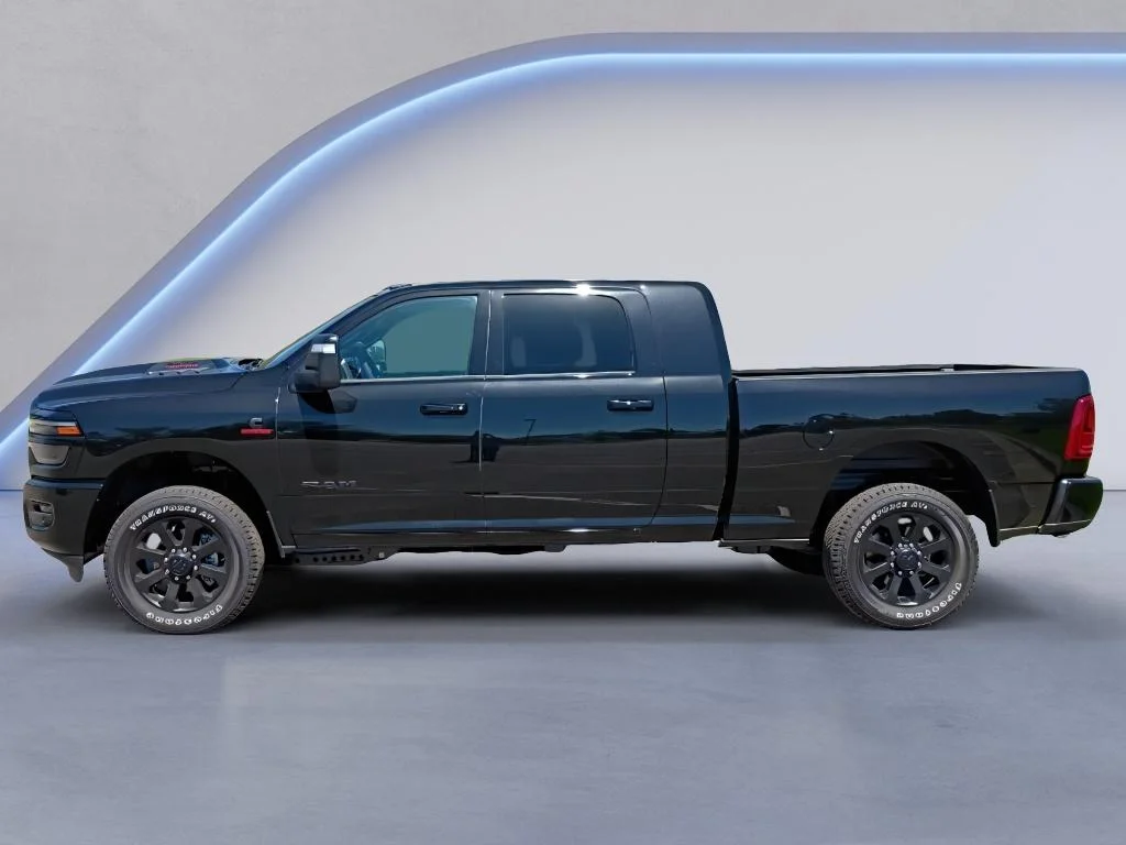 New 2026 Diamond Black Crystal Pearl-Coat Exterior Paint RAM Laramie image 2