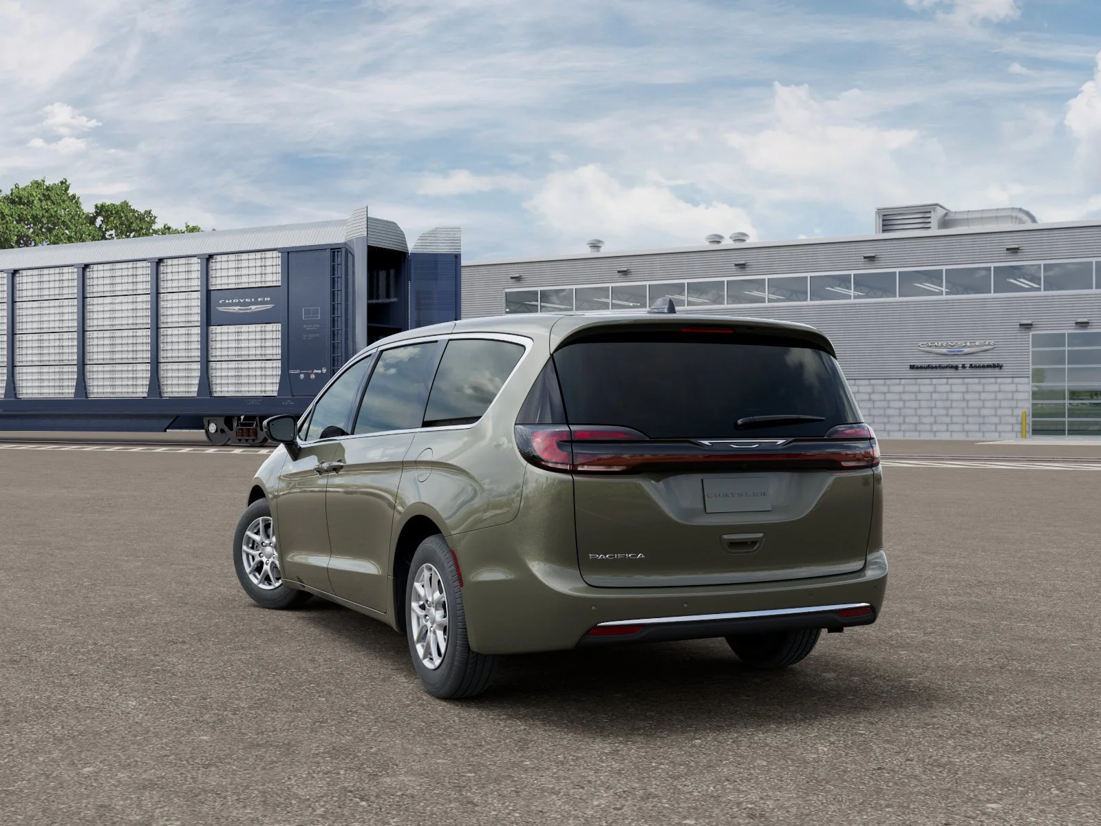 New 2027 Olive Green Pearl-Coat Exterior Paint Chrysler Select image 3