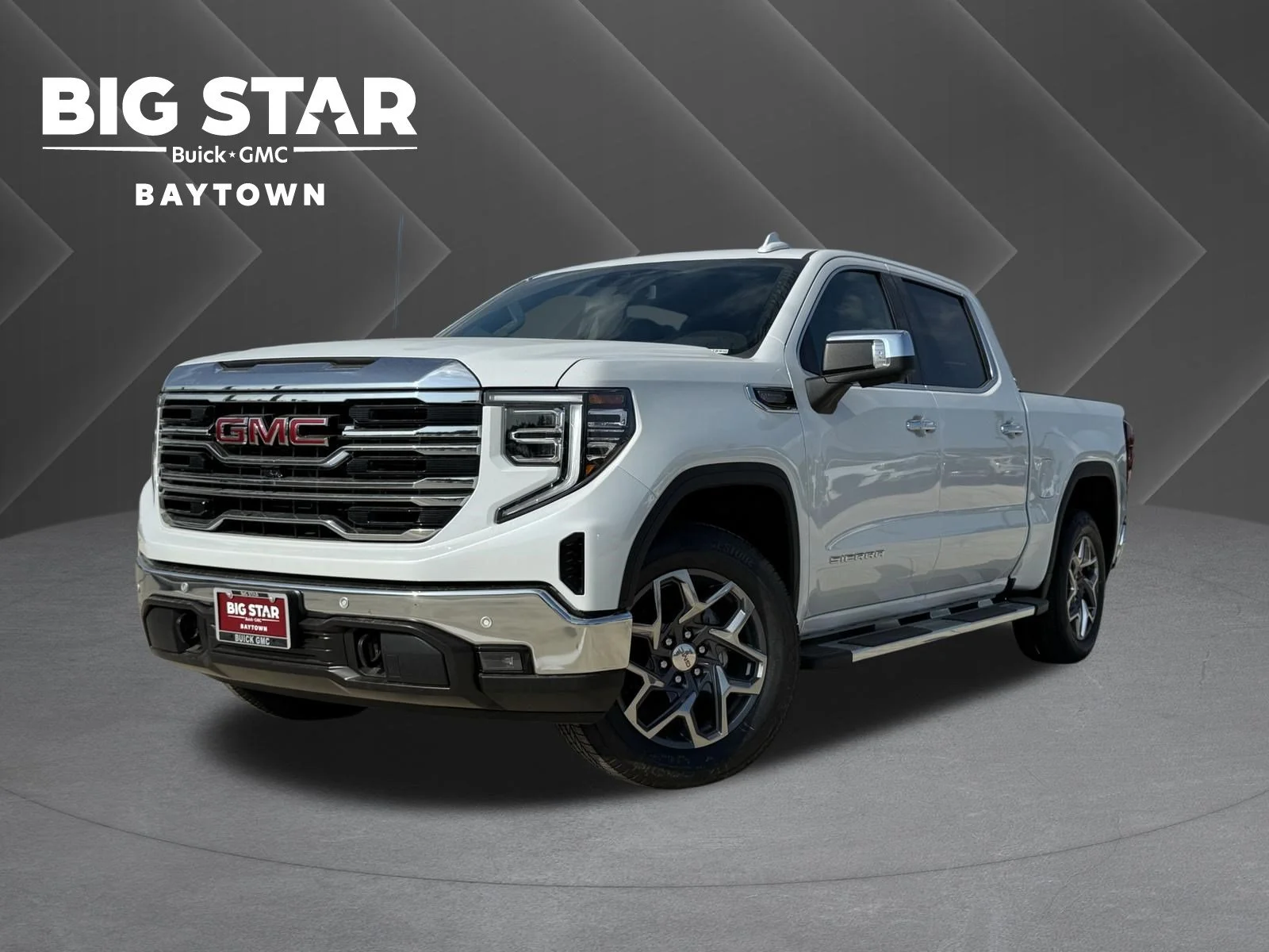 New 2026 Glacier White Tricoat GMC SLT image 1