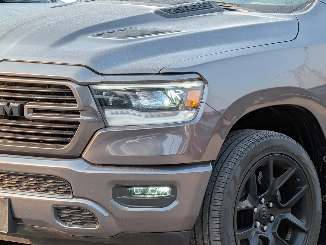 Certified Used 2023 Grey RAM Sport - - 4x4 - Sport Hood - 22 Forged Wheels - Trailer Hitch & Power Pedals & More! image 10