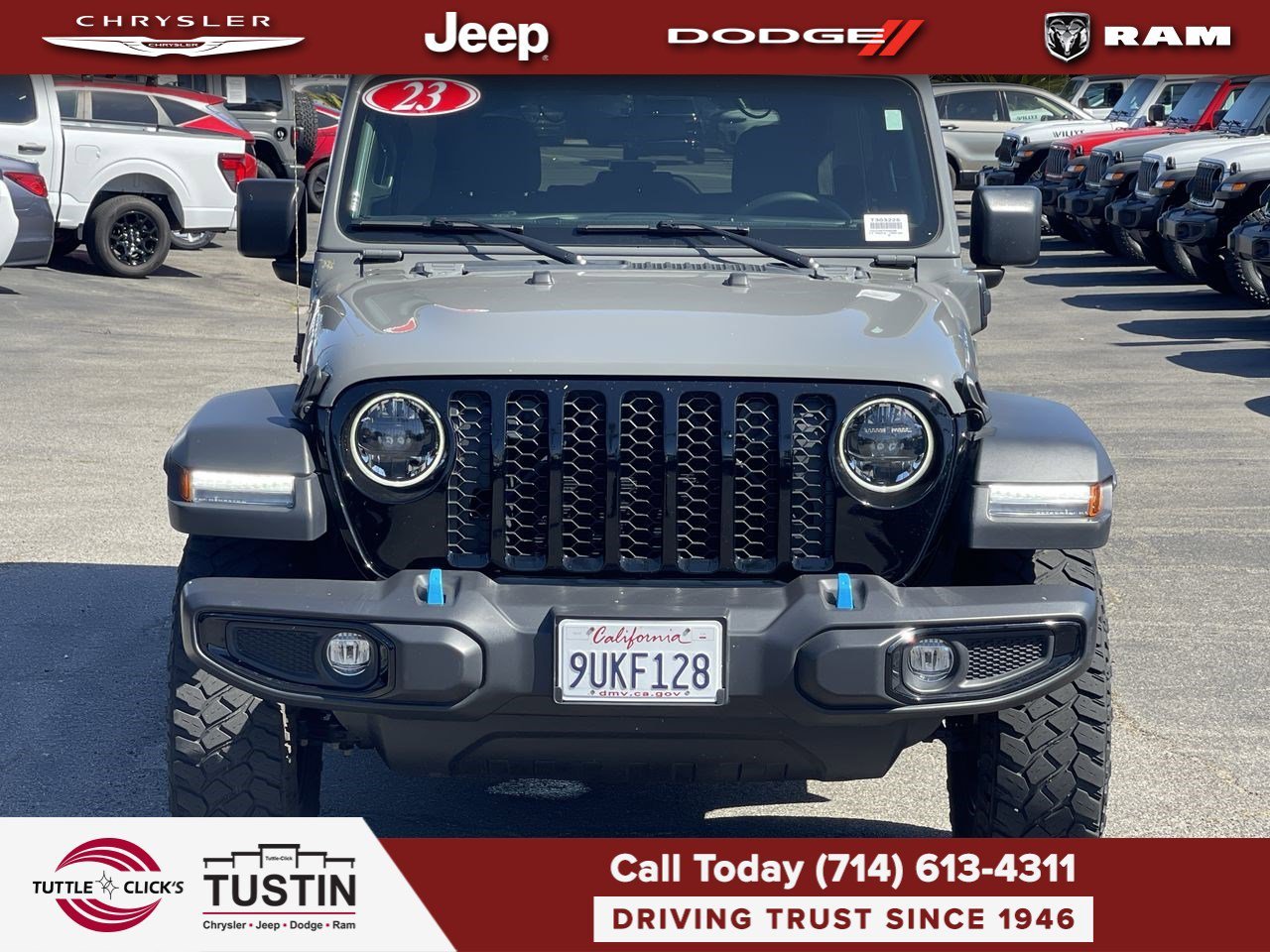 Used 2023 Sting-Gray Clearcoat Jeep 4DR 4WD image 2