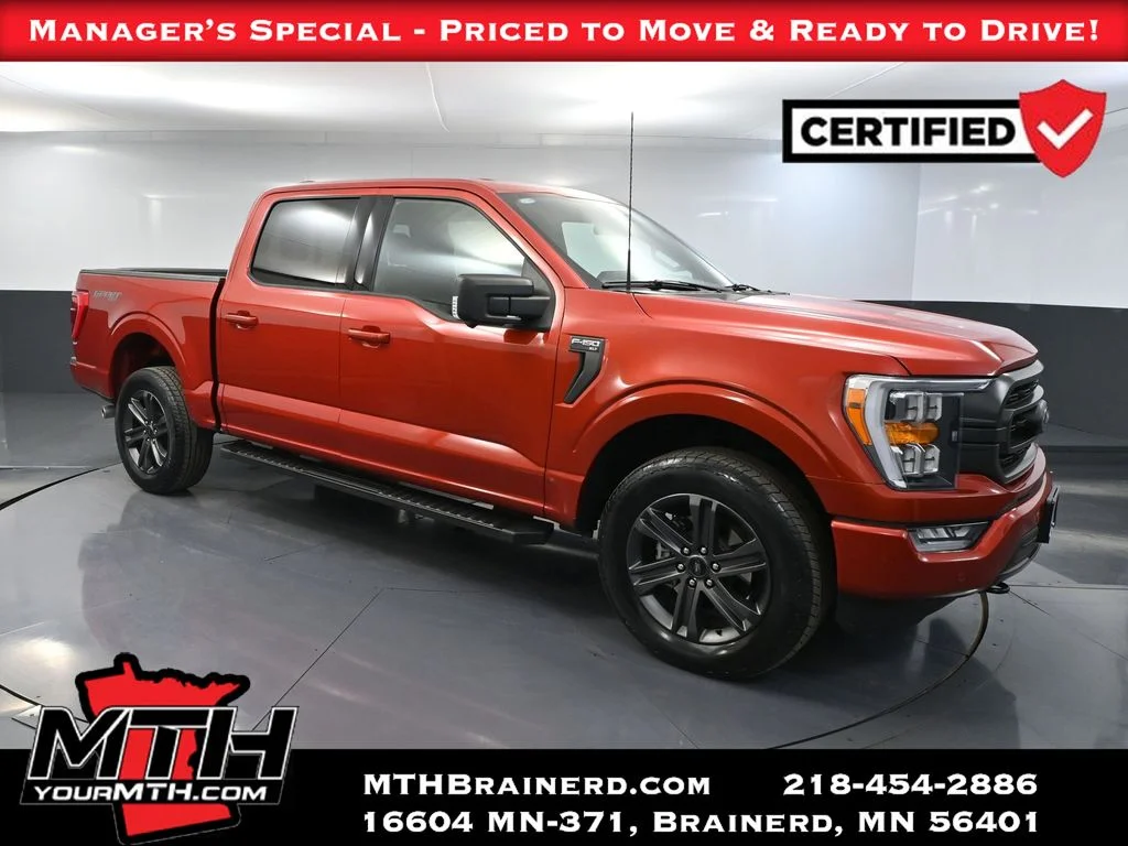 Certified Used 2023 Red Ford XLT image 1