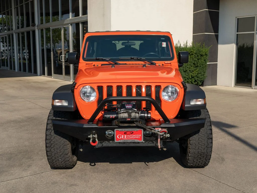 Used 2018 Orange Jeep Unlimited Sport S image 2