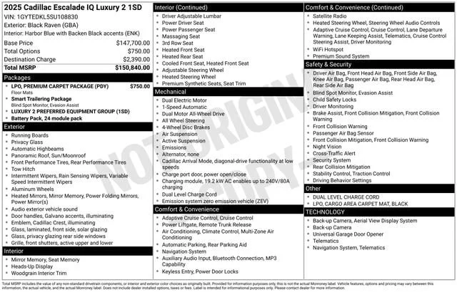 Used 2025 Black Raven CADILLAC Luxury 2 image 33