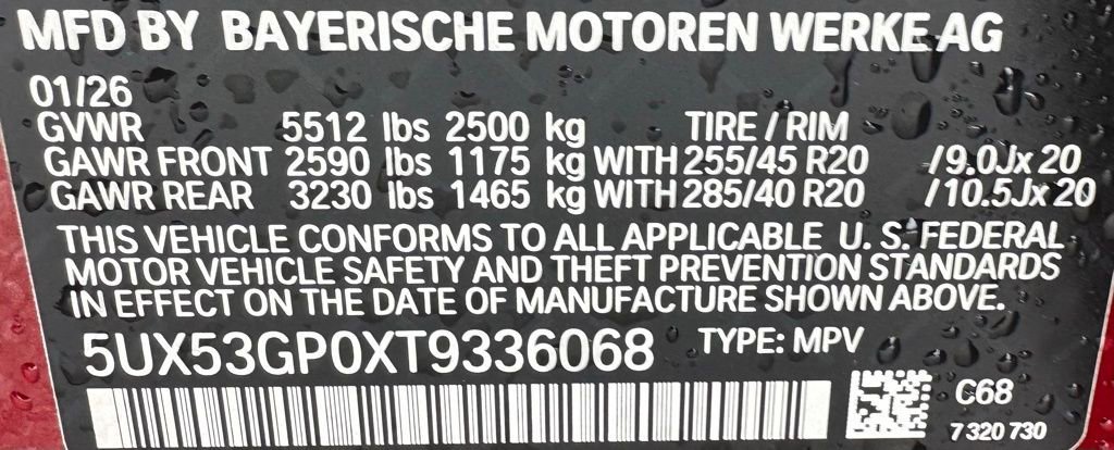 New 2026 Vegas Red Metallic BMW 30 xDrive image 39
