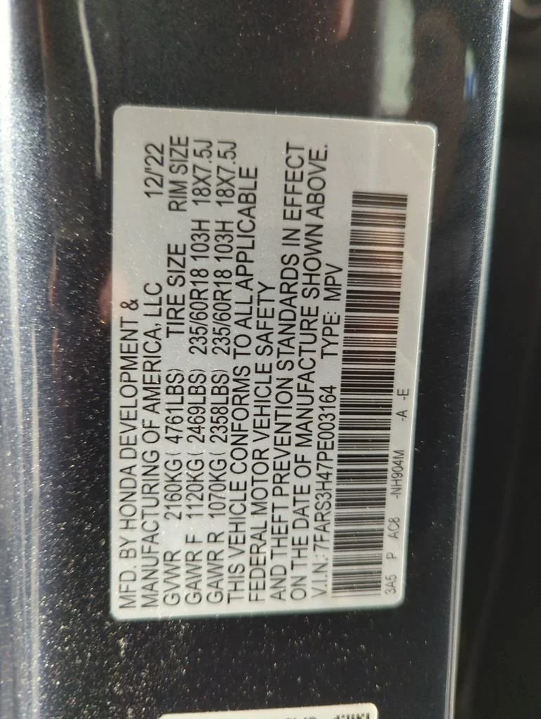 Certified Used 2023 Meteorite Gray Metallic Honda 1.5T 2WD EX image 58