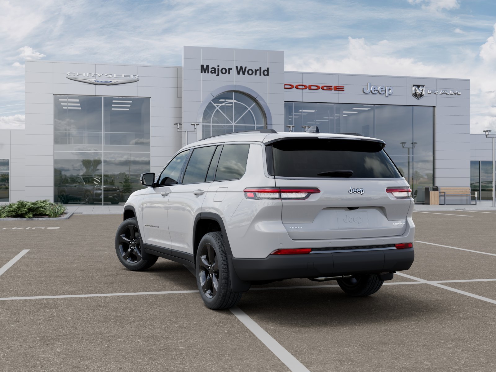 New 2026 Bright White Clear-Coat Exterior Paint Jeep Limited image 3