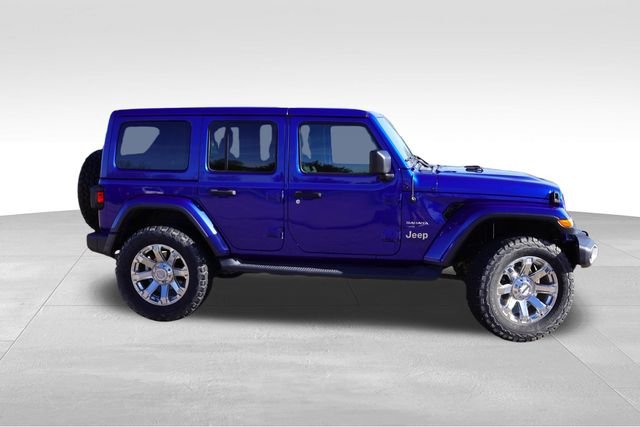 Used 2019 Blue Jeep Unlimited Sahara image 3