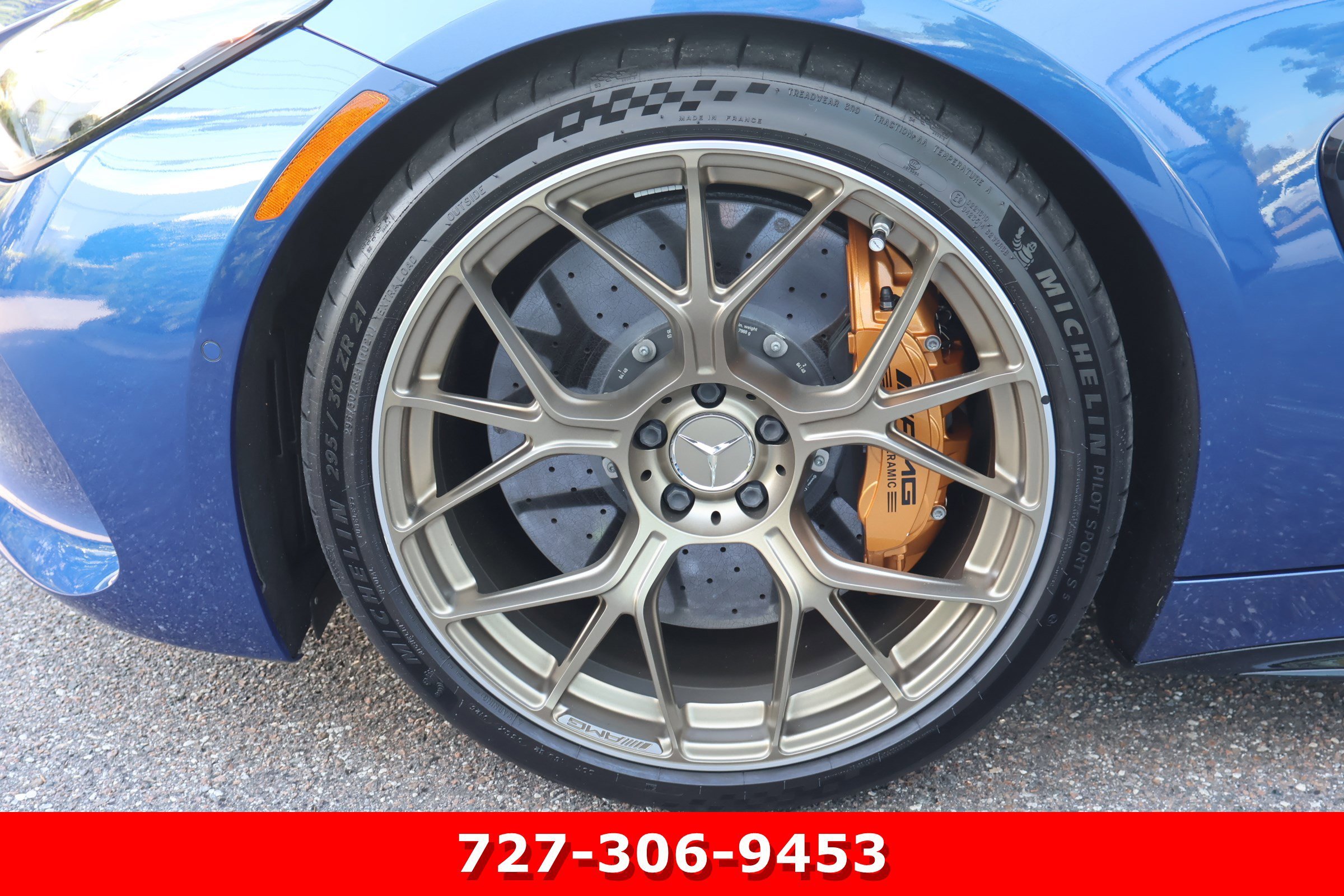 Certified Used 2025 Starling Blue Metallic Mercedes-Benz AMG® GT 63 S E Performance image 15