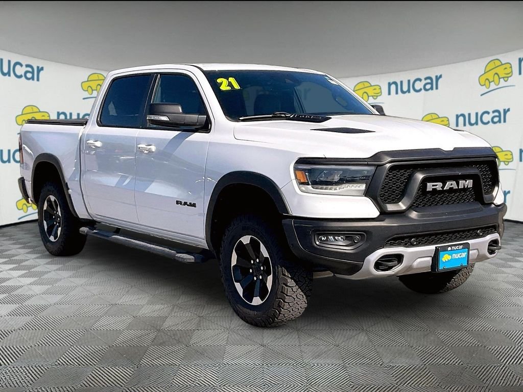 Used 2021 Bright White Clearcoat Ram Rebel image 1
