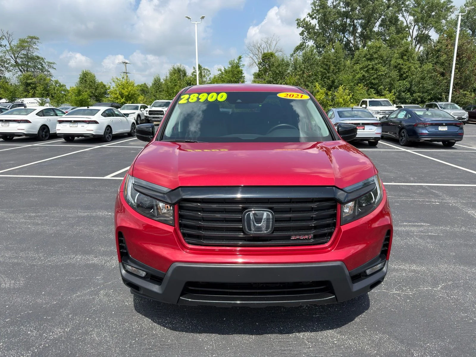 Used 2021 Radiant Red Metallic II Honda Sport image 9