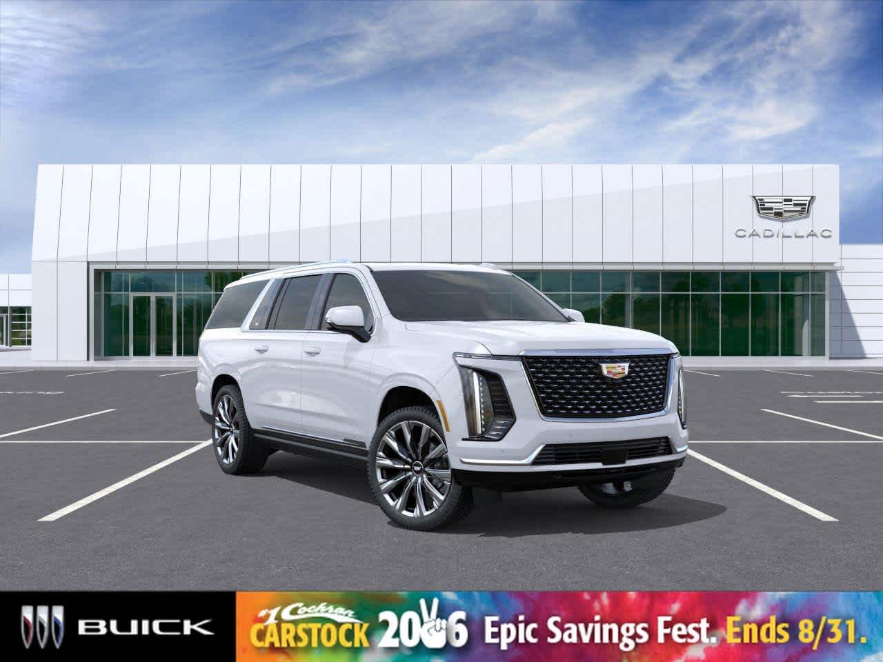 Vibrant White Tricoat 2026 Cadillac Escalade ESV SUV / Crossover Four-Wheel Drive
