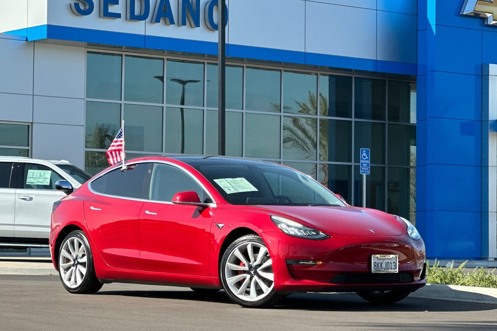 Used 2019 Tesla Model 3 Base with VIN 5YJ3E1EA2KF402080 for sale in Santee, CA