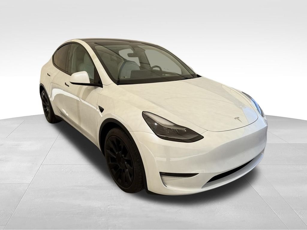Used 2023 Pearl White Multi-Coat Tesla Long Range image 3