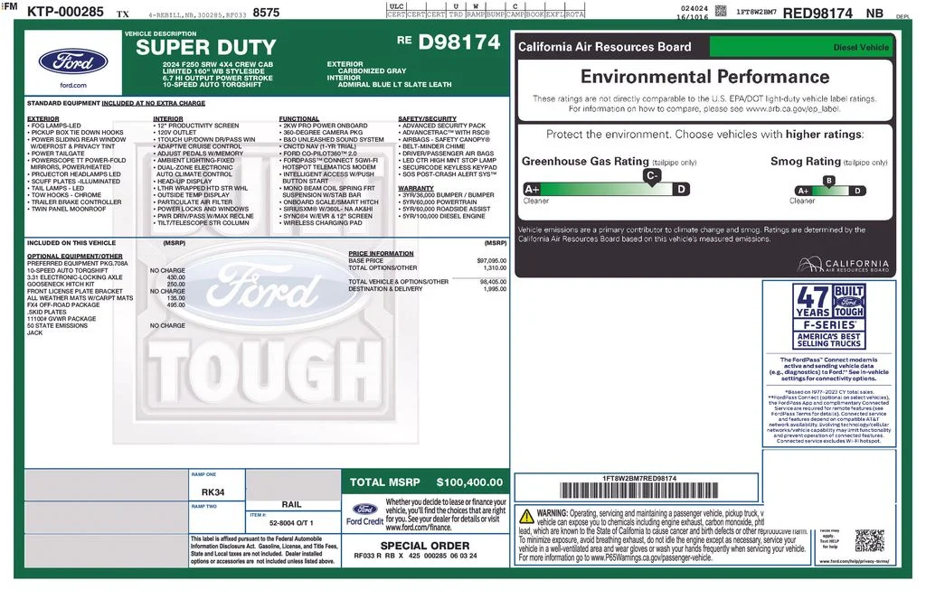 Certified Used 2024 Gray Metallic Ford Limited image 56