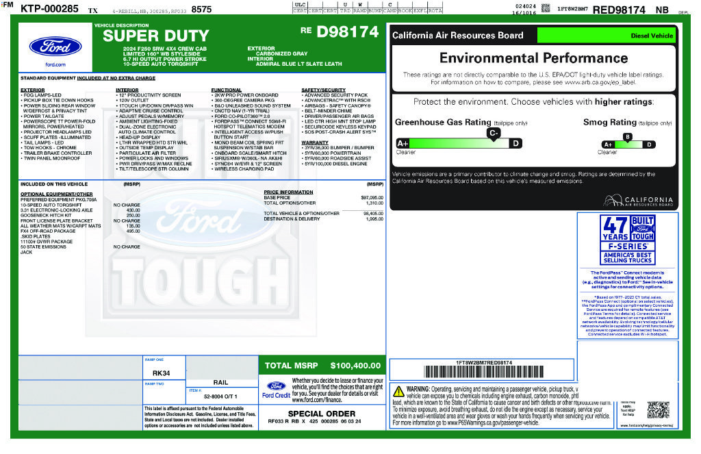 Used 2024 Gray Ford Limited image 56