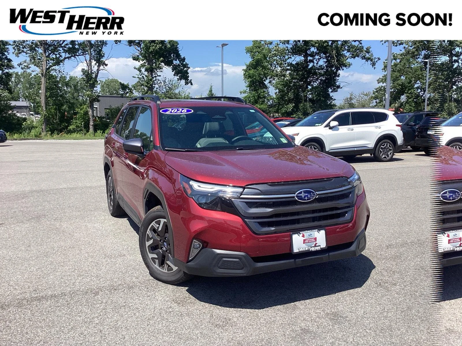Used 2026 Crimson Red Pearl Subaru Premium image 1