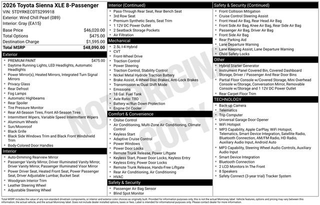 Certified Used 2026 Beige Toyota XLE image 36