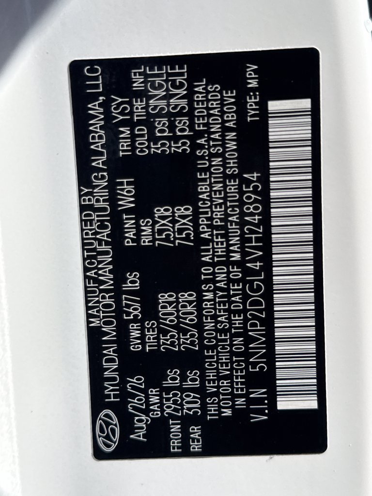 New 2027 White Hyundai SEL image 28
