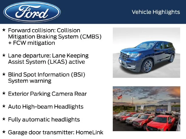 Used 2022 Blue Honda EX-L image 9