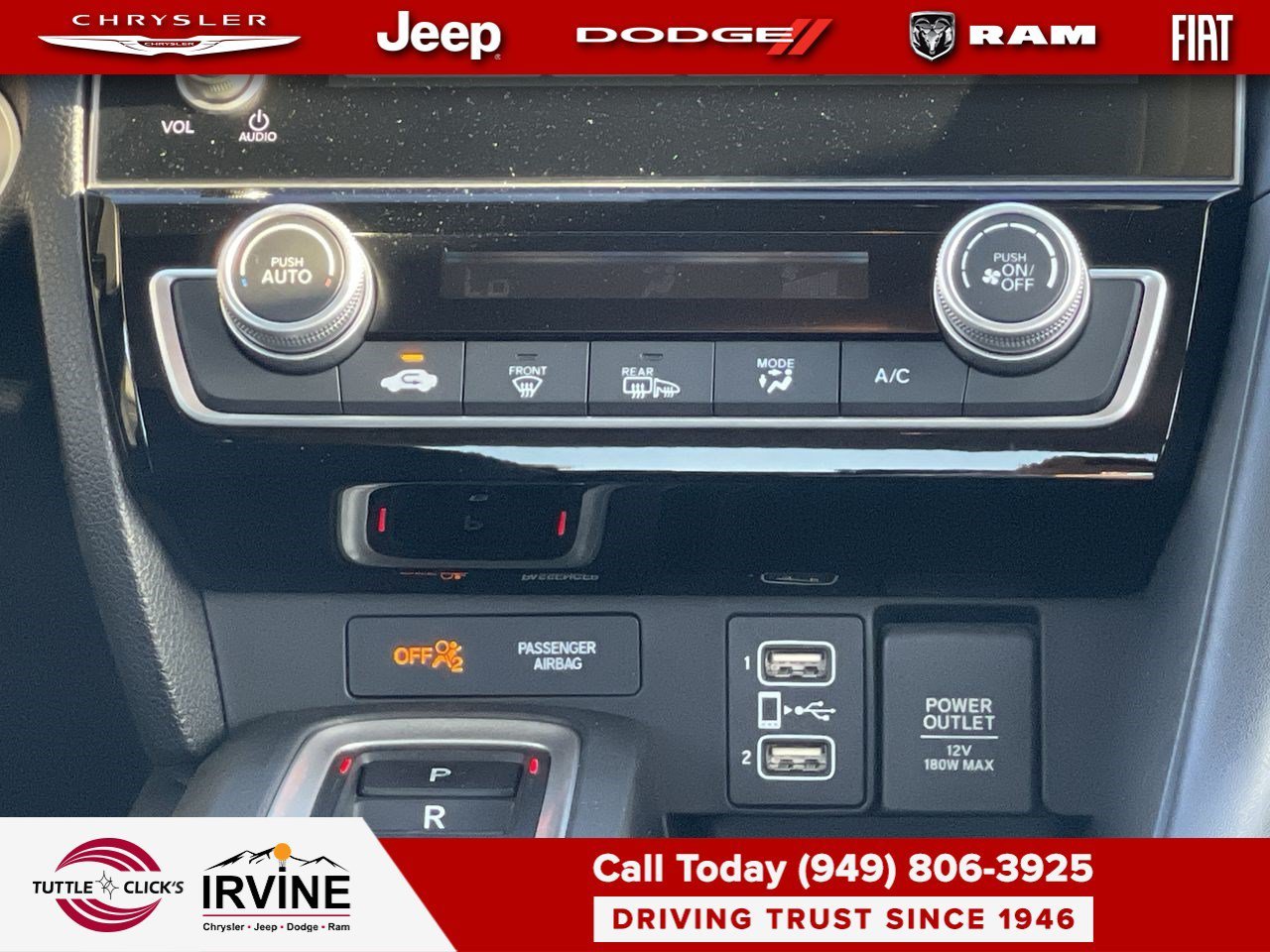 Used 2019 Crystal Black Pearl Honda EX image 13
