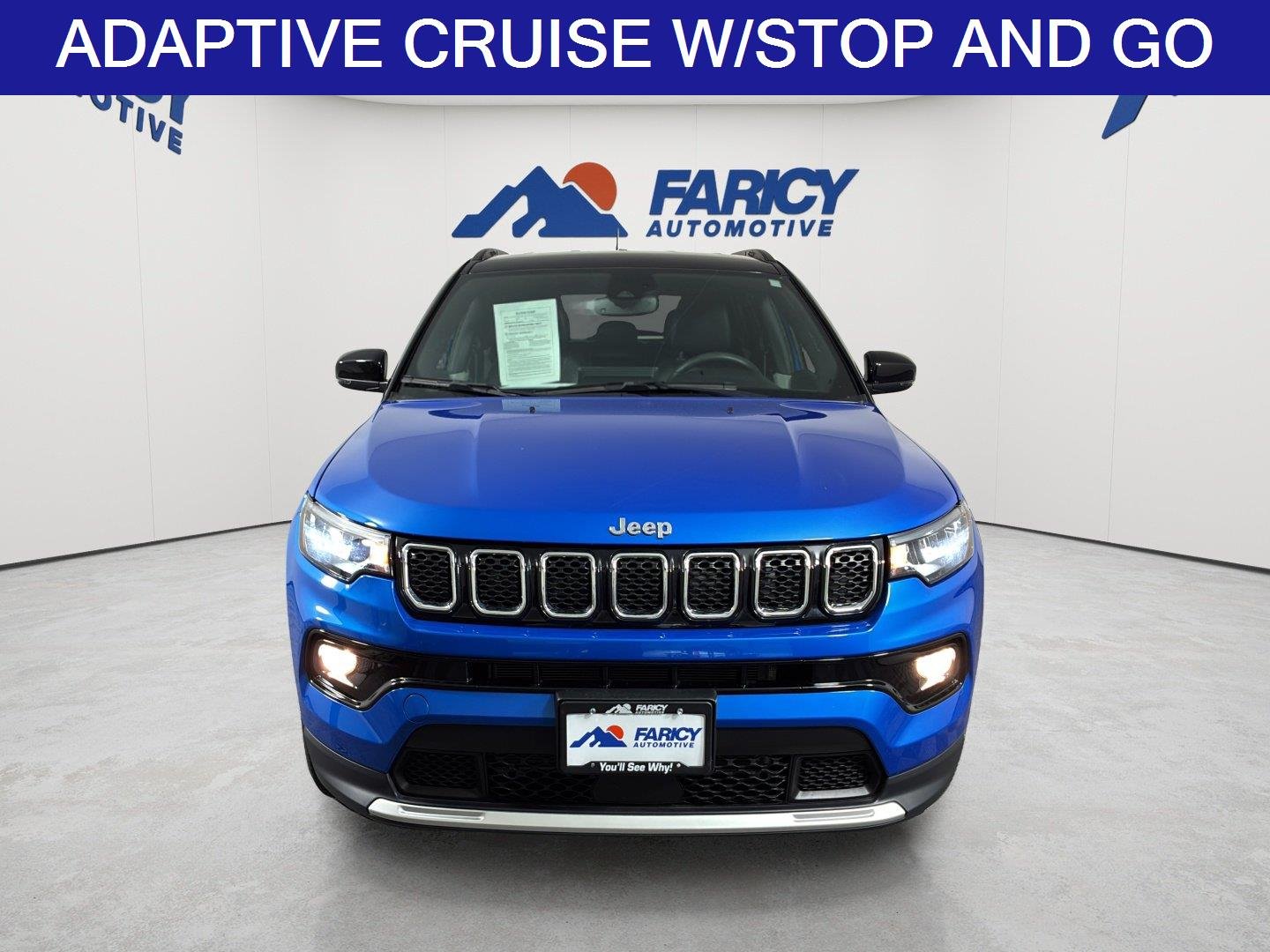 Used 2023 Laser Blue Pearlcoat Jeep Limited image 4