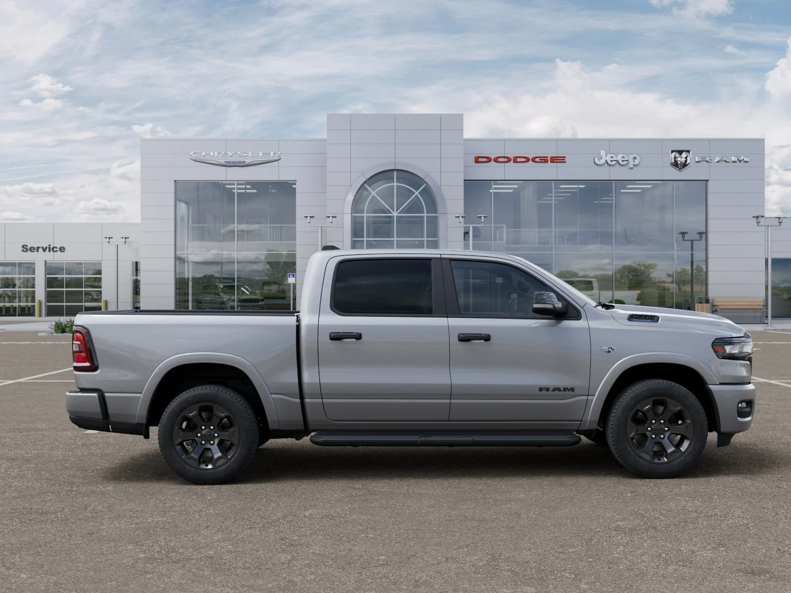 New 2026 Billet Silver Metallic Clear-Coat Exterior Paint RAM Big Horn/Lone Star image 57