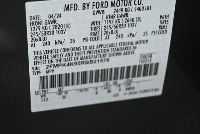 Certified Used 2024 Carbonized Gray Metallic Ford Titanium image 35