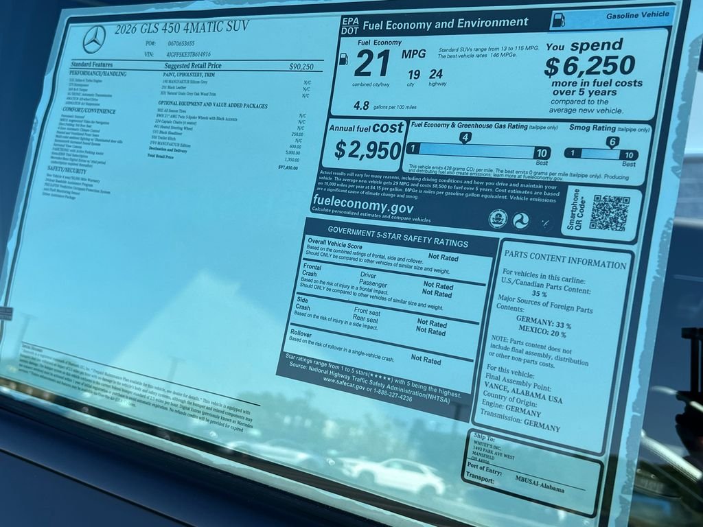 New 2026 MANUFAKTUR Silicon Grey Mercedes-Benz GLS450 image 39