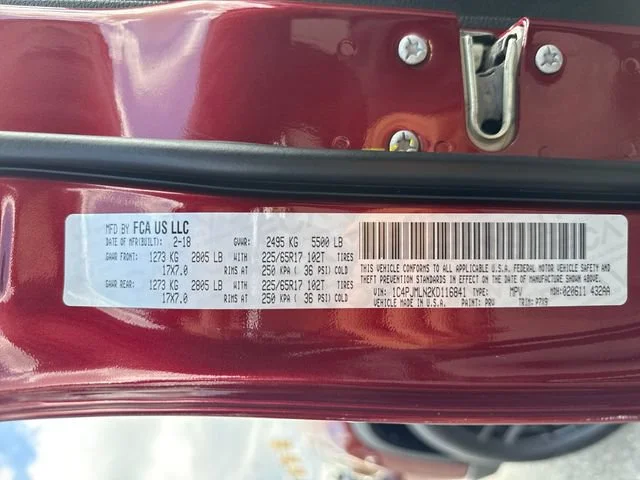 Used 2019 Velvet Red Pearlcoat Jeep Latitude Plus image 16