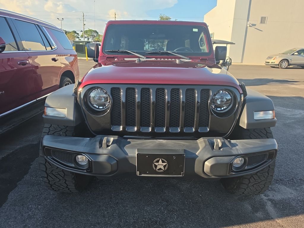 Used 2021 Red Jeep Unlimited Willys image 3