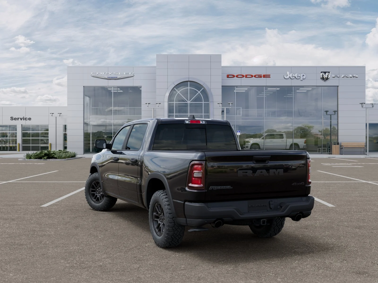 New 2026 Diamond Black Crystal Pearl-Coat Exterior Paint RAM Rebel image 31